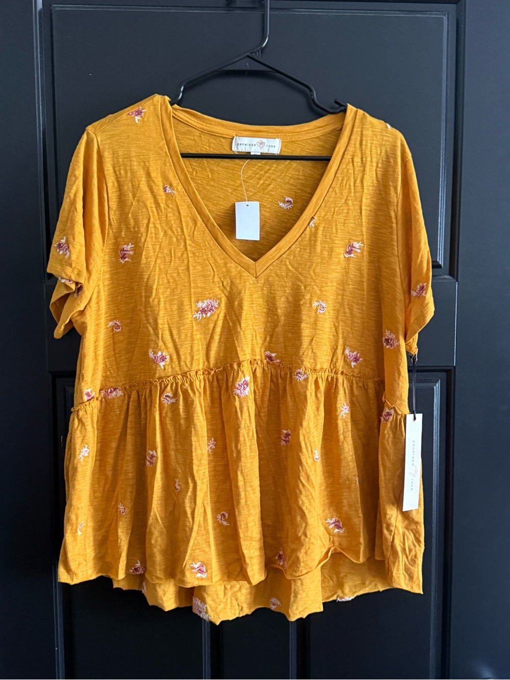 Yellow Penelope Rose babydoll top